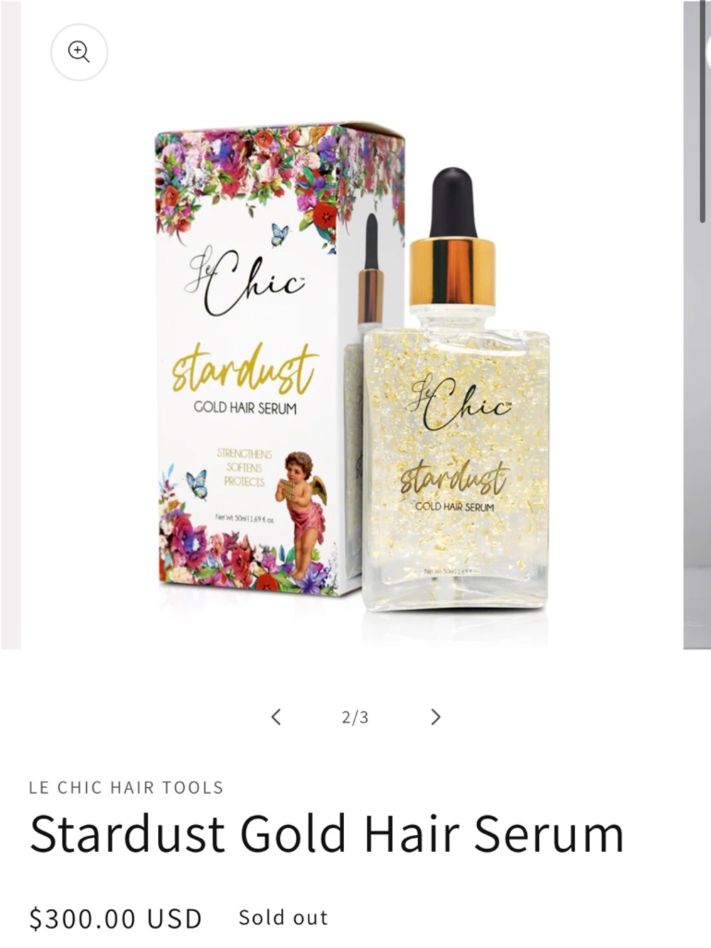 Le Chic Stardust Gold Hair Serum - Gold Glitter Serum NWT Sealed
